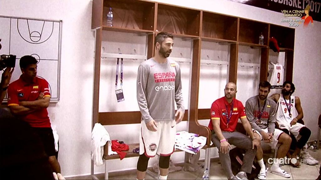 Así fue el último y emotivo discurso de Juan Carlos Navarro en la Selección española