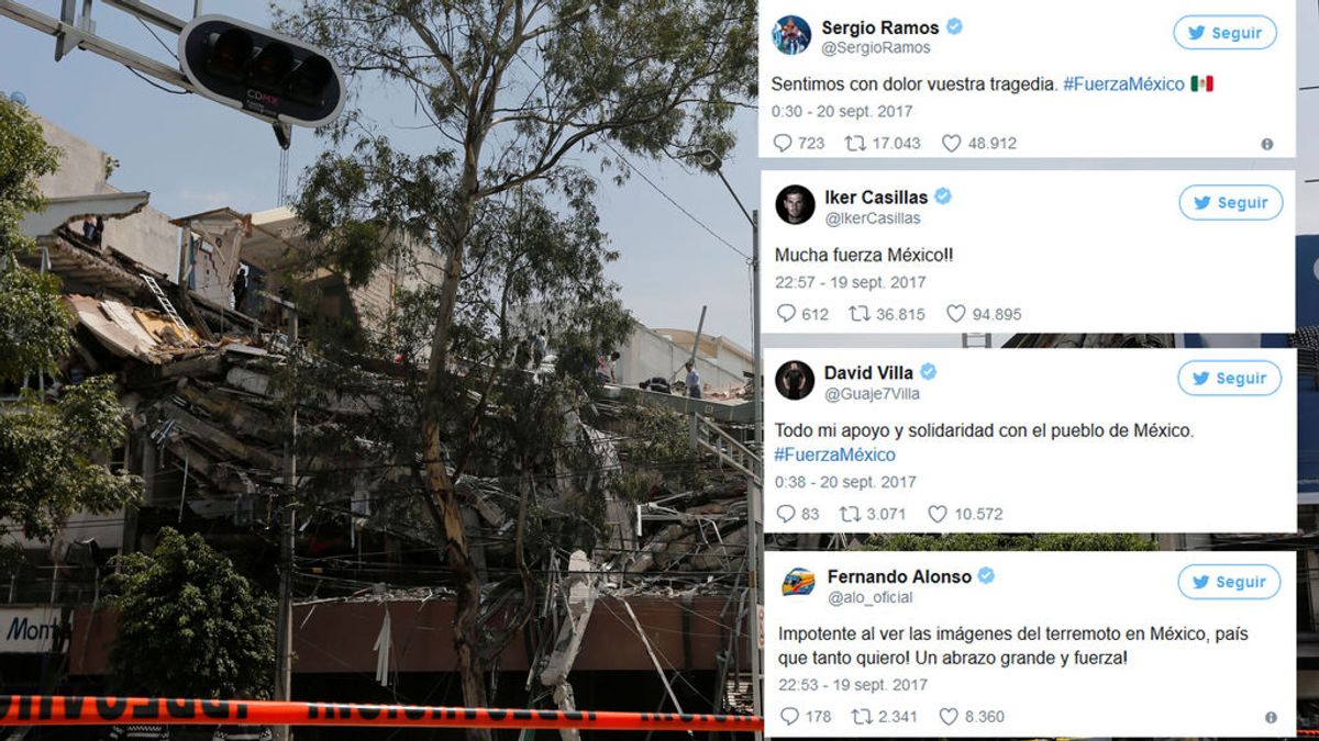 El mundo del deporte se une para mandar fuerzas a México tras un brutal terremoto