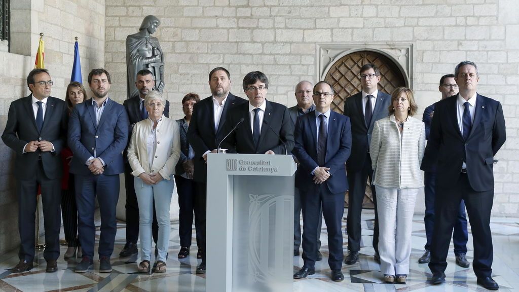 Puigdemont: "Estoy completamente seguro de que ganaremos el desafío que nos plantea un Estado autoritario"