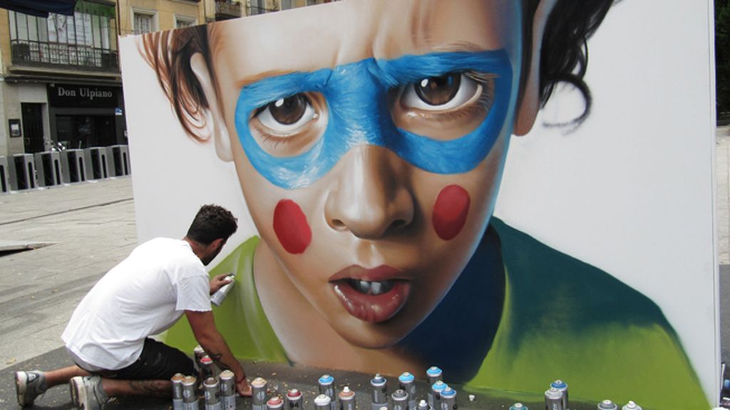 El mural de Belin sobre 'Infancia'