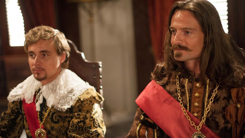 Príncipe de Gales (Constantin von Jascheroff) y Duque de Buckingham (William Miller)