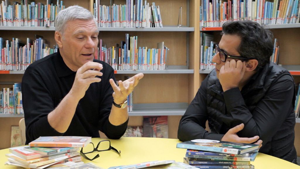 Andreu Buenafuente con Carles Sans (Tricicle)