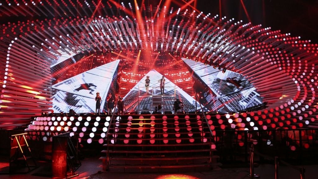 El escenario de Eurovisión 2015 en Viena