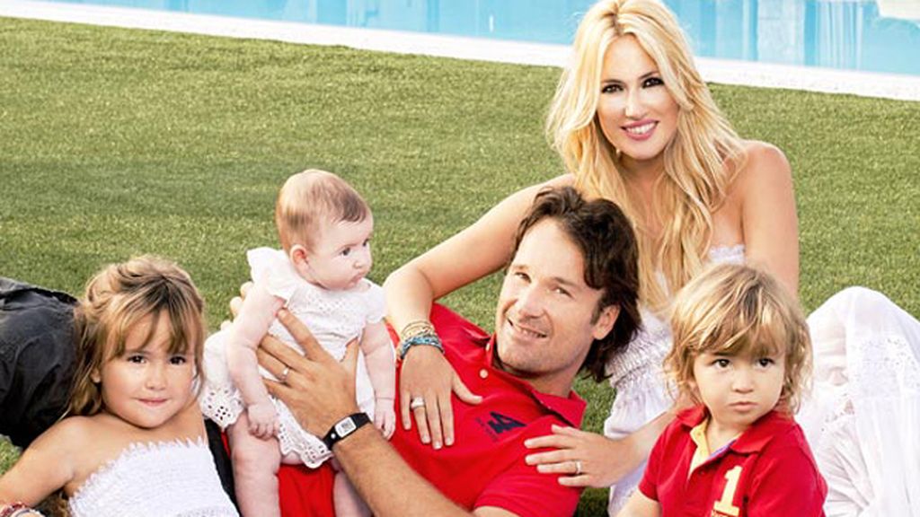 Carolina Cerezuela y Carlos Moyá: Carla (6 años), Carlos (4 años) y Daniela (2 años)