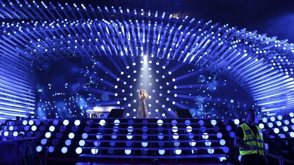 El escenario de Eurovisión 2015 en Viena