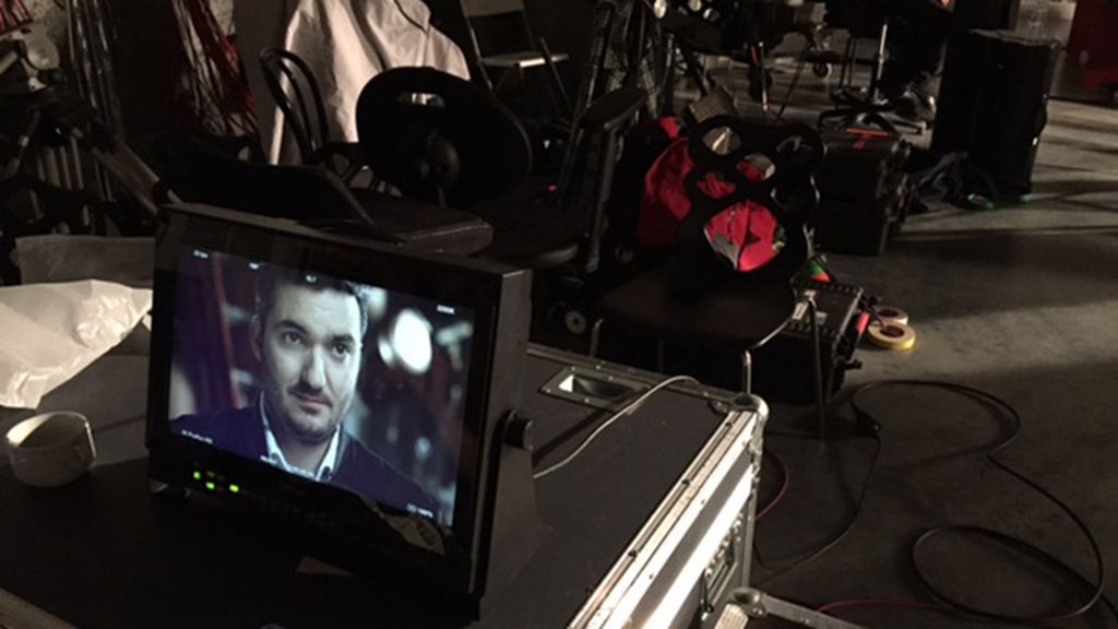 Así fue el rodaje con los presentadores