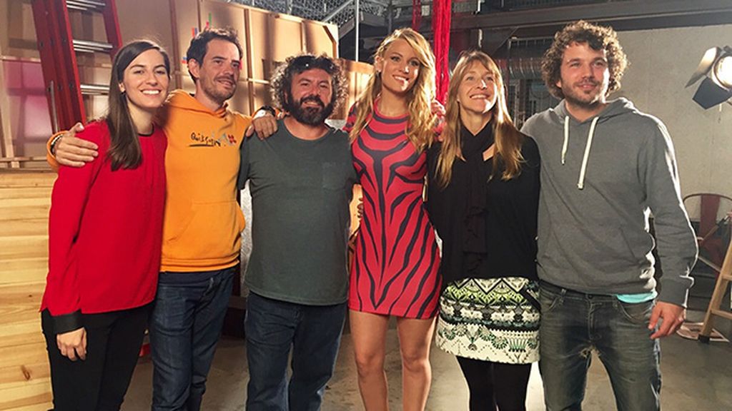 Así fue el rodaje con los presentadores