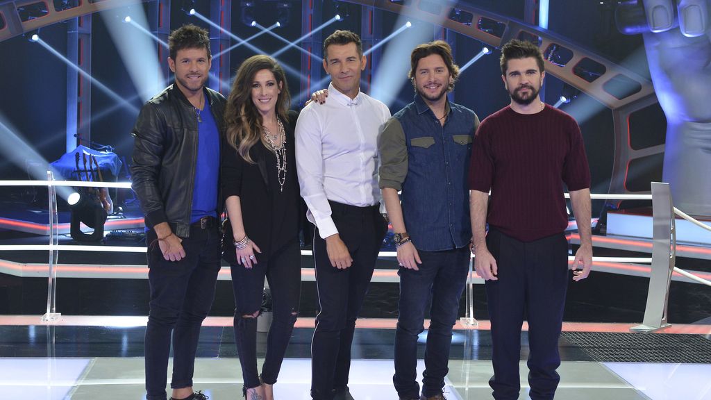 Los coaches de 'La Voz 5' y Jesús Vázquez, preparados para estreno