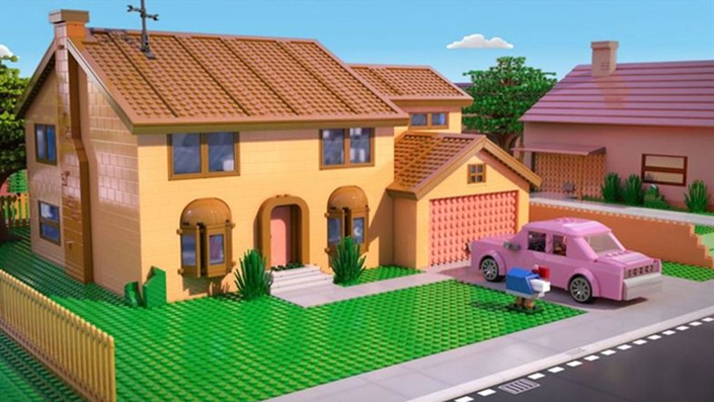 Homer busca cómo escapar del universo de ladrillos en el que se ha despertado