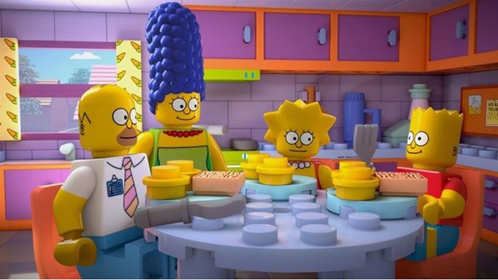 Homer busca cómo escapar del universo de ladrillos en el que se ha despertado