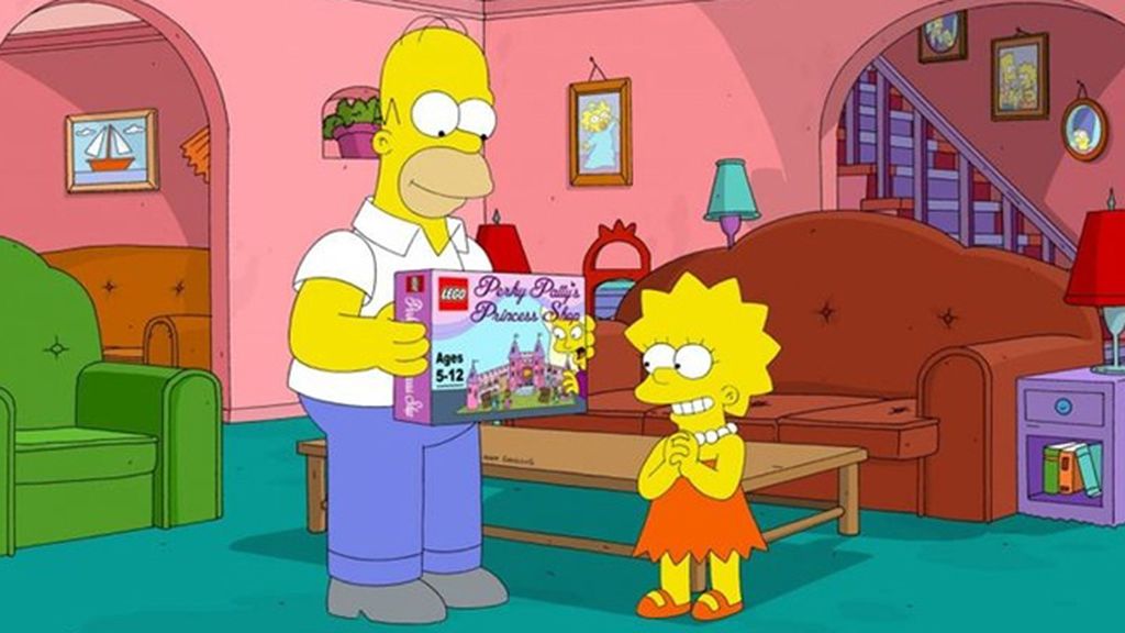 Homer busca cómo escapar del universo de ladrillos en el que se ha despertado