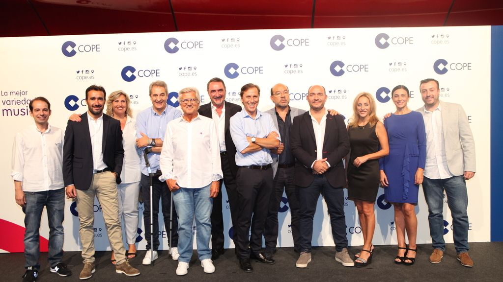 El equipo de la Cadena COPE en la presentación de la temporada 2017/2018