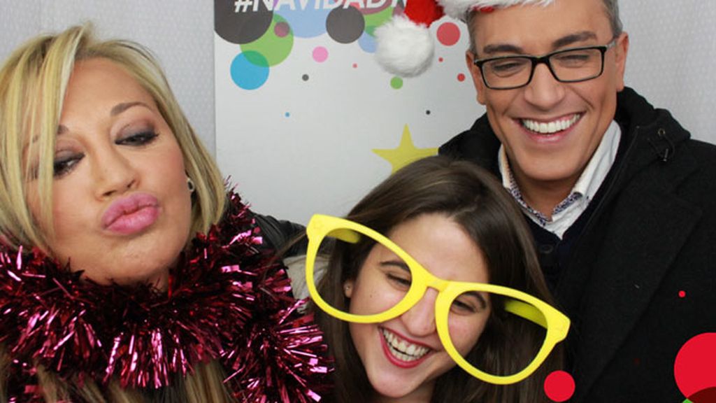 Belén Esteban y Kiko Hernández, en el 'selfiematón' de Mediaset