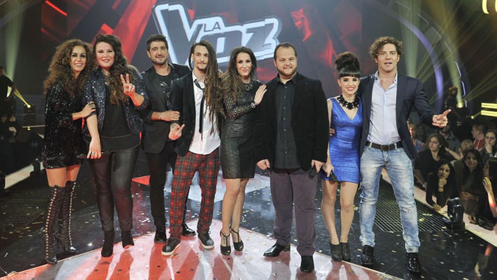 Los finalistas de la 2ª edición de 'La voz' (Telecinco)