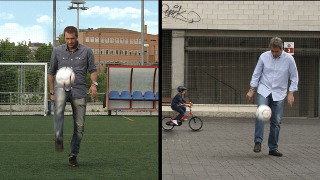 Carreño y Lama transforman los balones en comida