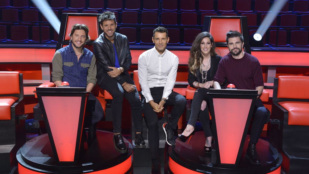 Los coaches de 'La Voz 5' y Jesús Vázquez, preparados para estreno