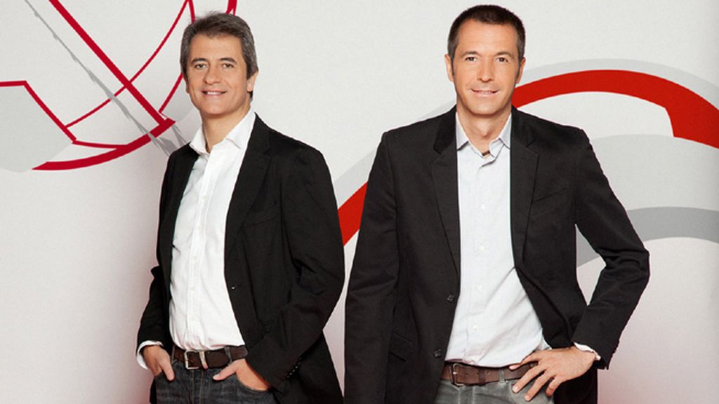 Manolo Lama y Manu Carreño, 'Los manolos', en 'Deportes Cuatro mediodía'