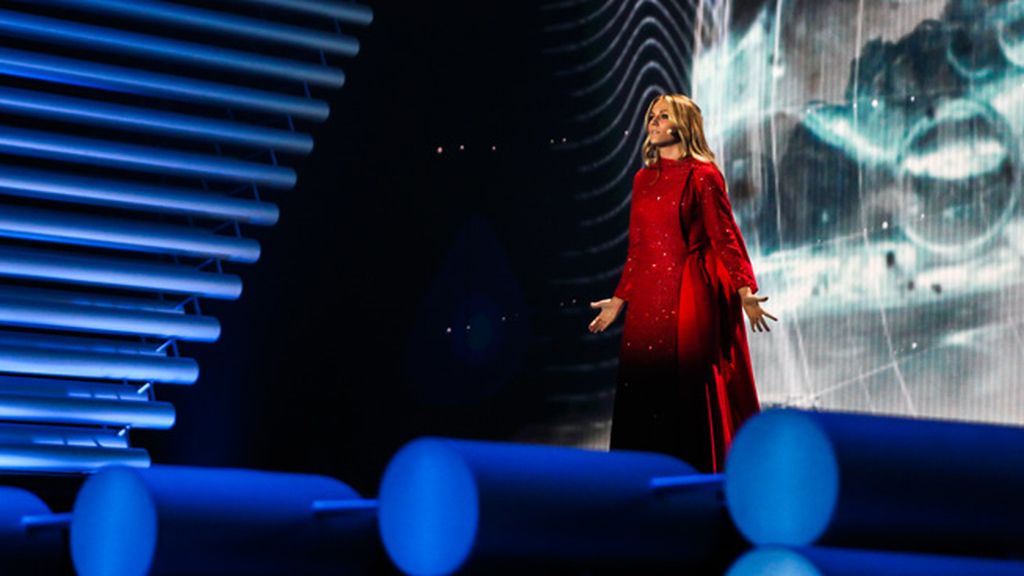 Edurne prueba en el Stadhalle Wiener de Viena su participación en el festival