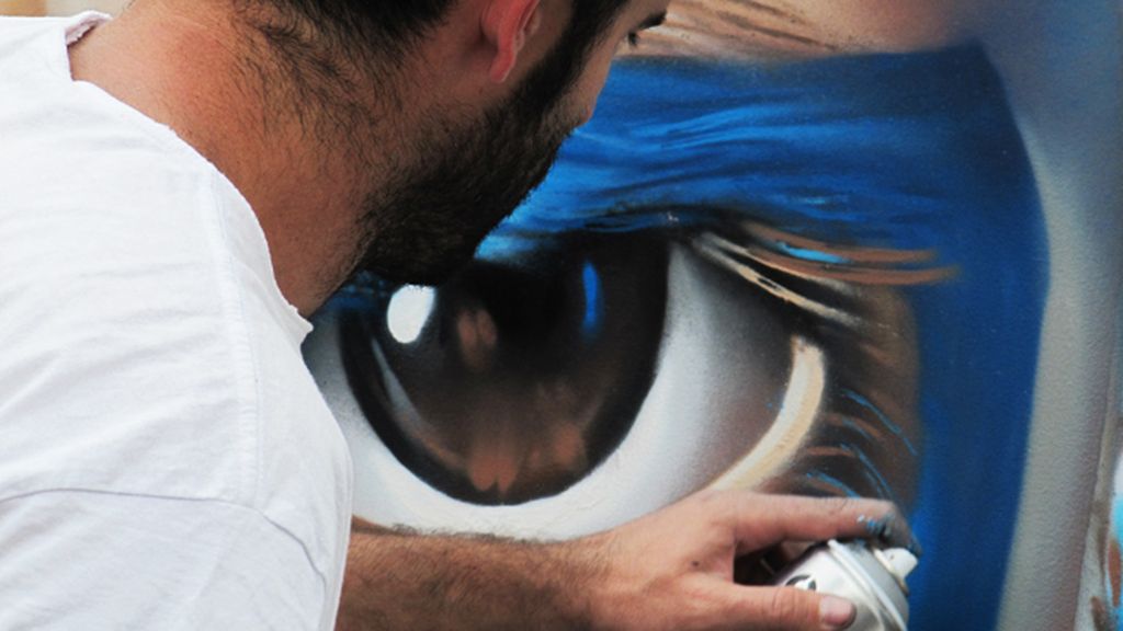 El mural de Belin sobre 'Infancia'