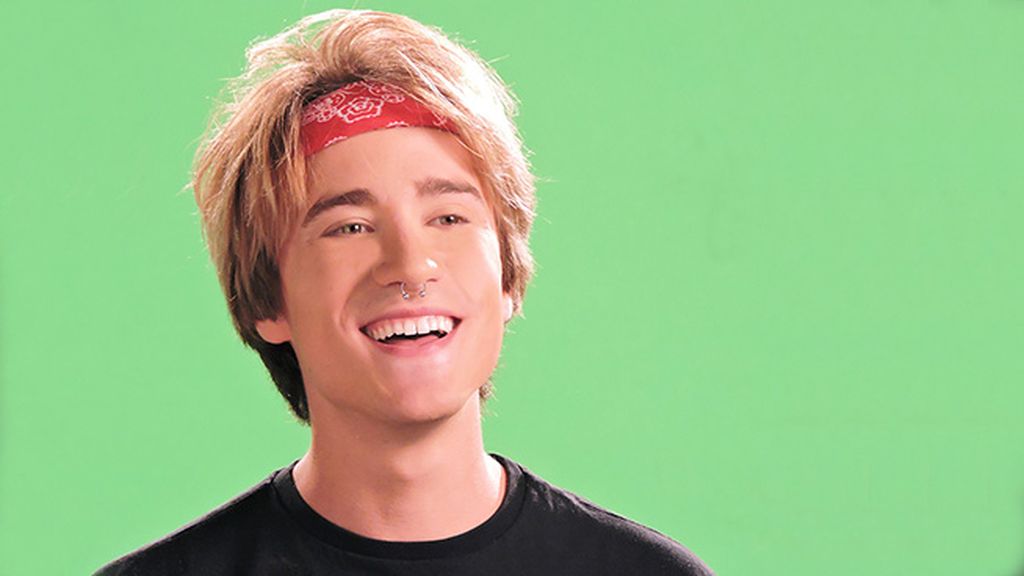 Blas, David, Blas, Álvaro y Dani frente al croma.