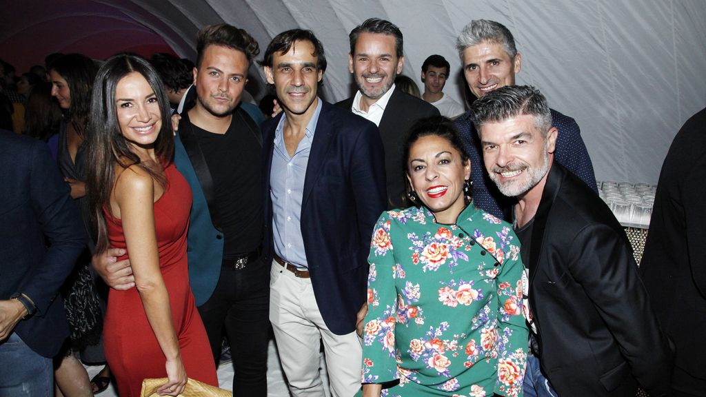 Parte del reparto de "La que se avecina" en la fiesta de Cuatro