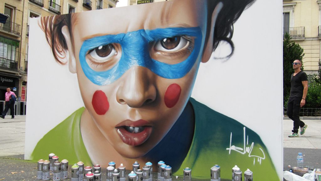 El mural de Belin sobre 'Infancia'