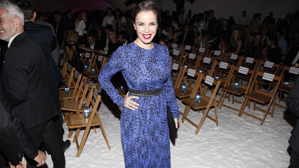 Carme Chaparro con vestido de Dolores Promesas