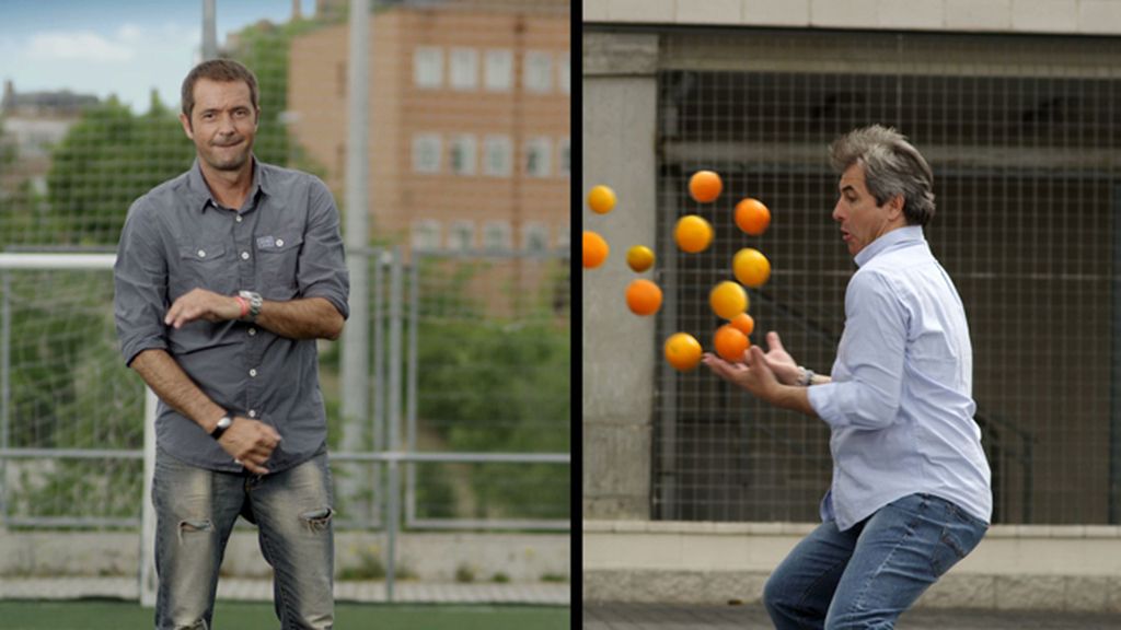 Carreño y Lama transforman los balones en comida