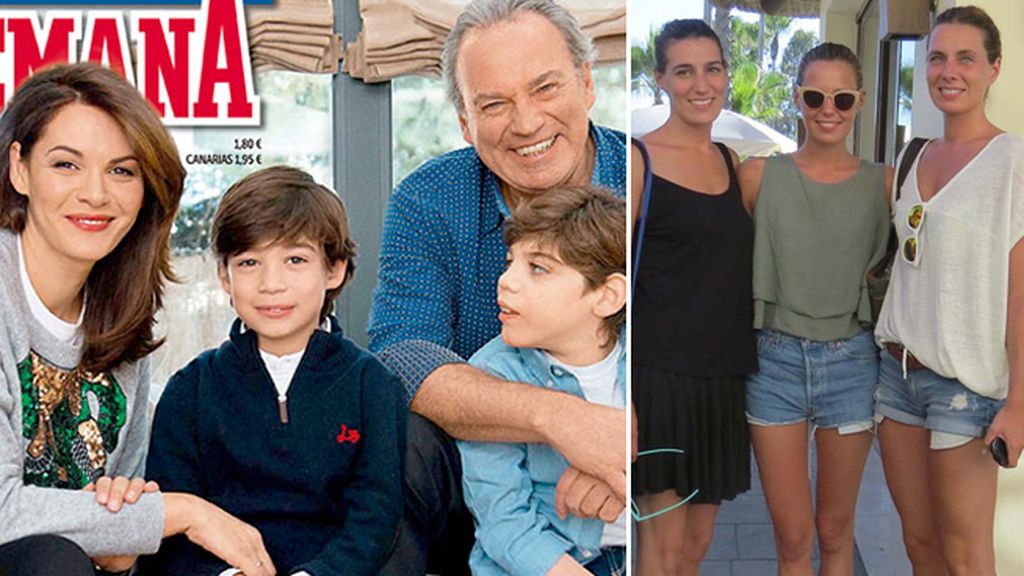 Bertín Osborne: Alejandra (37 años), Eugenia (30 años), Claudia (26 años), Norberto (9 años) y Carlos (8 años)