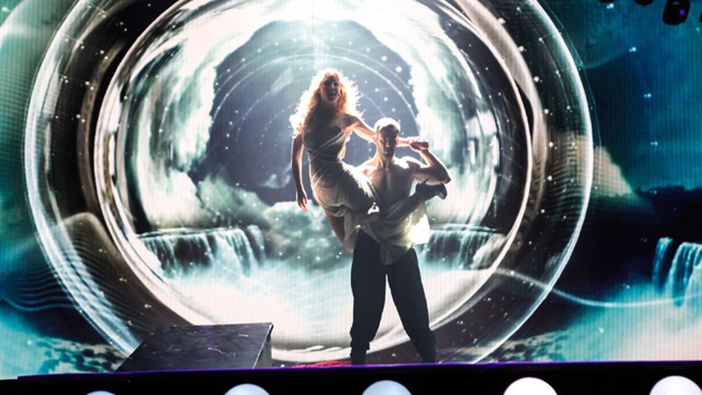 Edurne prueba en el Stadhalle Wiener de Viena su participación en el festival