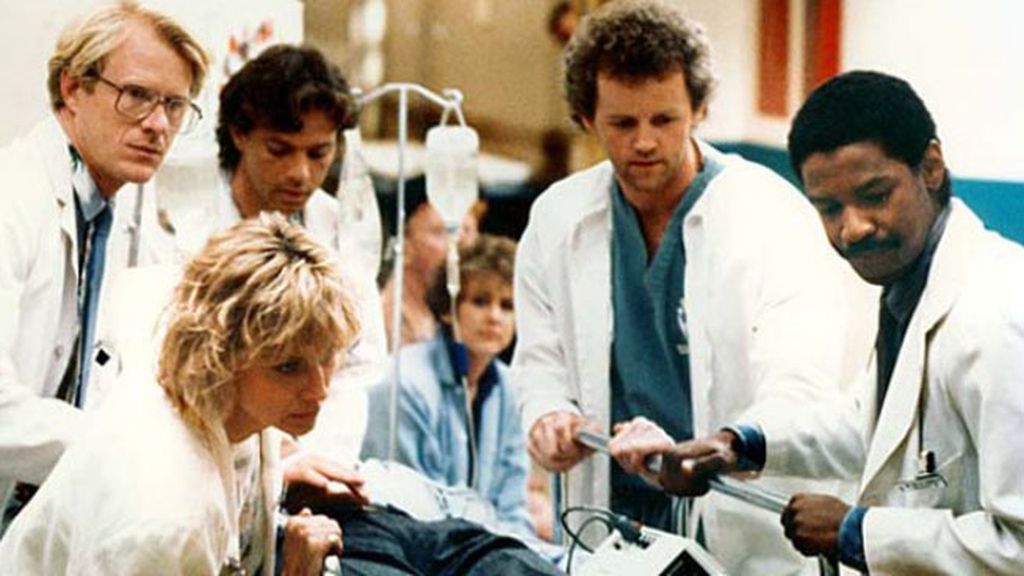 Denzel Washington (candidato a mejor actor por 'El vuelo'), en 'St. Elsewhere'