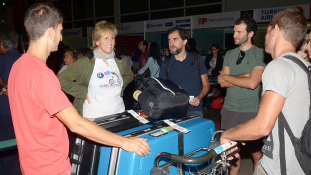 Despedimos a Mercedes en el aeropuerto