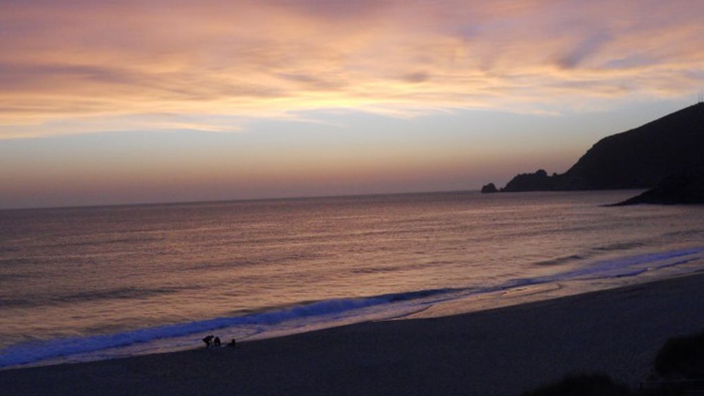 Juanito Persanz: playa de Poniente, en Finisterre (Galicia).