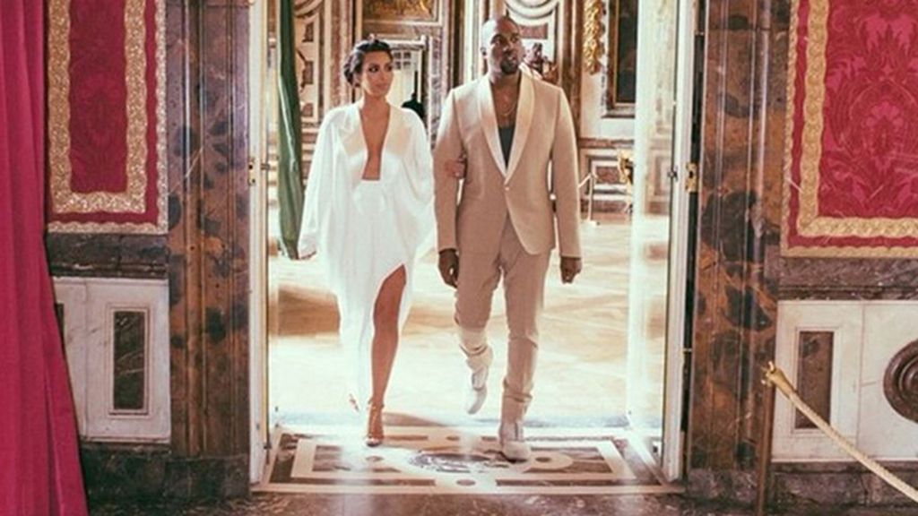 El álbum de boda de Kim Kardashian y Kanye West, un año después