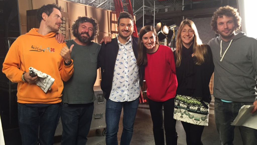 Así fue el rodaje con los presentadores