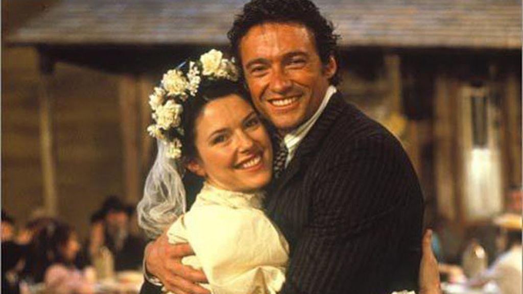 Hugh Jackman (candidato a mejor actor por 'Los miserables'), en 'Oklahoma!'