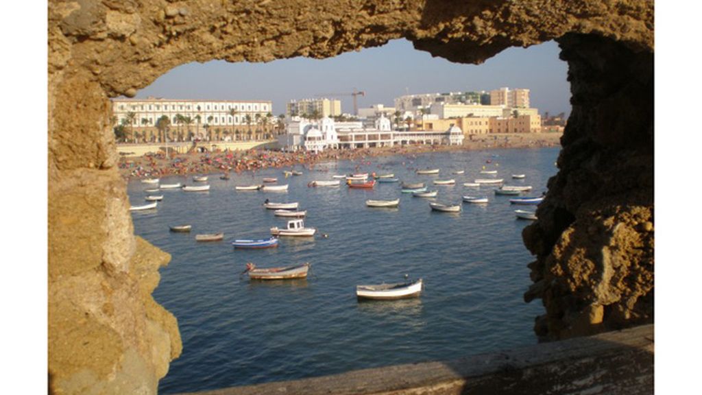 Ángeles Reyes: playa de La Caleta, en Cádiz.