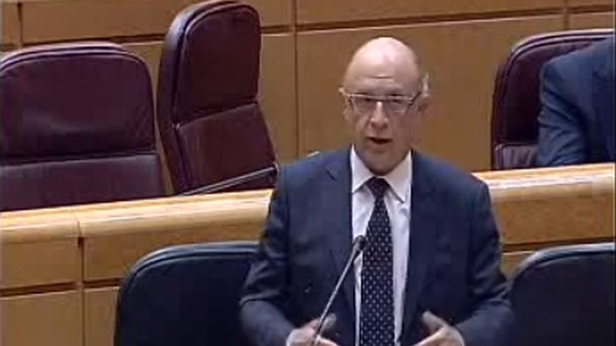 Cristobal Montoro, ministro de Hacienda, comparecencia Senado (30-09-2014)