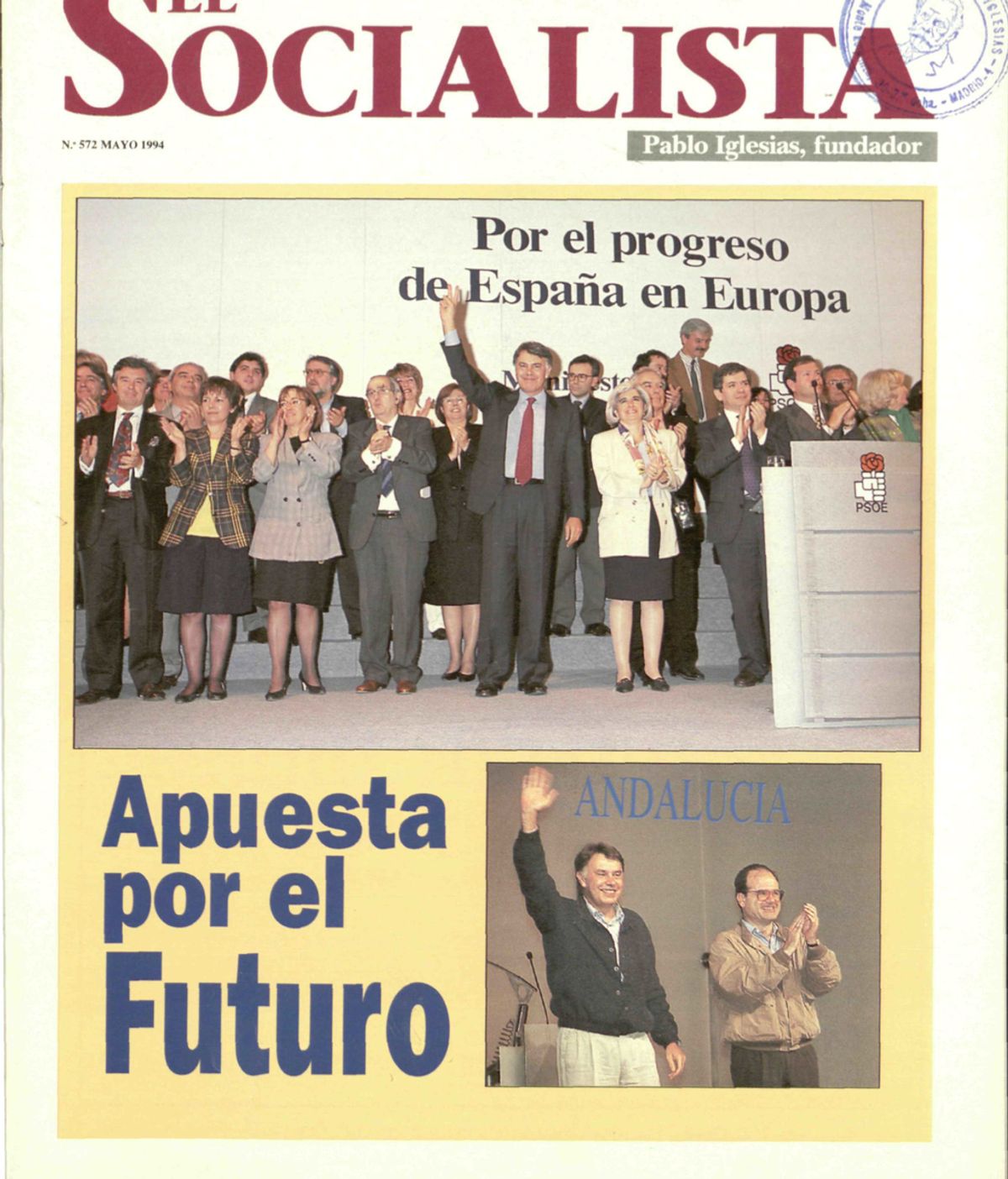 Portada del nº 572 (mayo de 1994) del diario 'El Socialista'