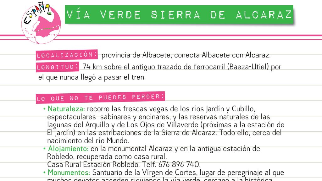 Descubre las Vías Verdes y descarga los itinerarios