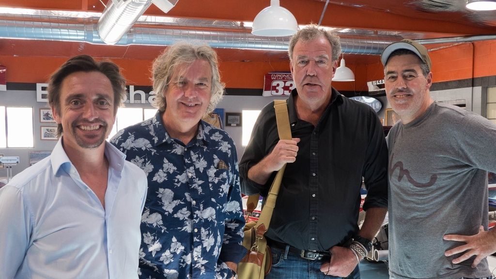 Richard Hammond, Jeremy Clarkson y James May, presentadores de 'The grand tour'