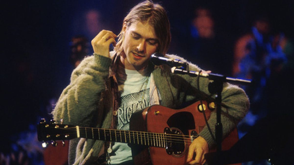 Kurt Cobain en el  'MTV Unplugged'
