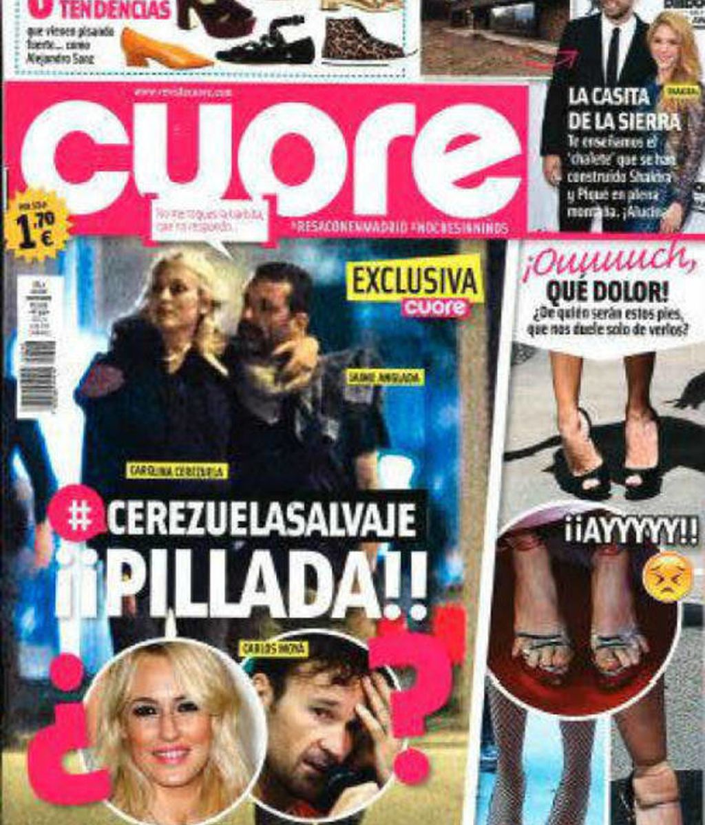 Carolina Cerezuela y Jaime Anglada en la revista Cuore