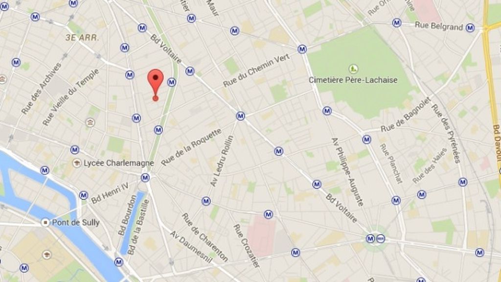 Plano calle de 'Charlie Hebdo'
