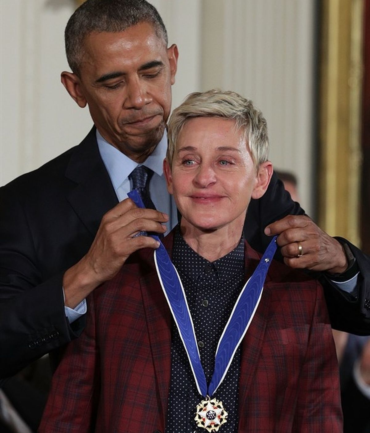 Ellen DeGeneres y Obama