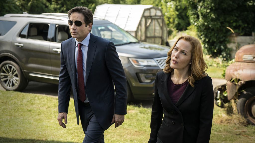 Imágenes de David Duchovny y Gillian Anderson en 'Expediente X'