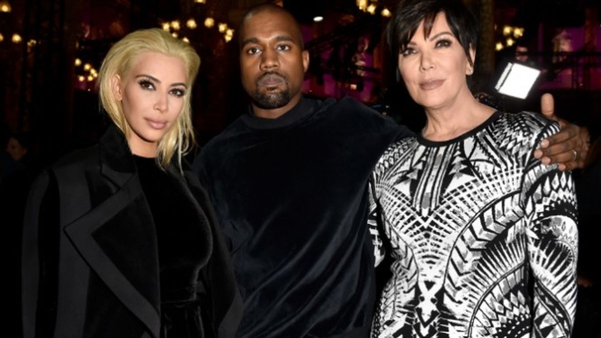 Kanye West, Kim Kardashian y Kris Jenner