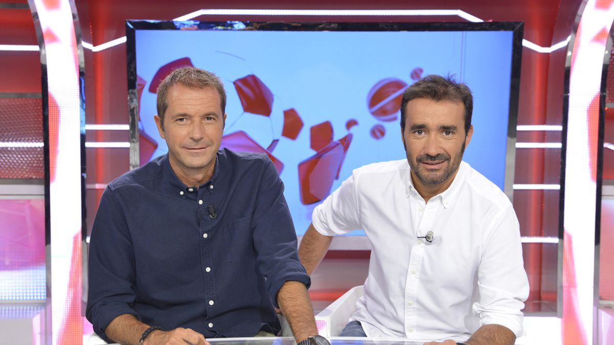Manu Carreño y Juanma Castaño, presentadores de 'Deportes Cuatro'