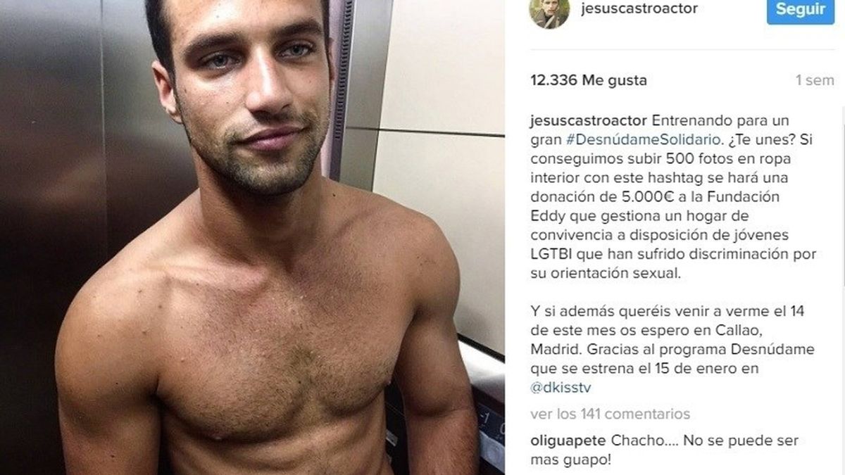 Jesús Castro se desnuda por el colectivo LGTB en Callao para el #DesnudoSolidario de DKISS