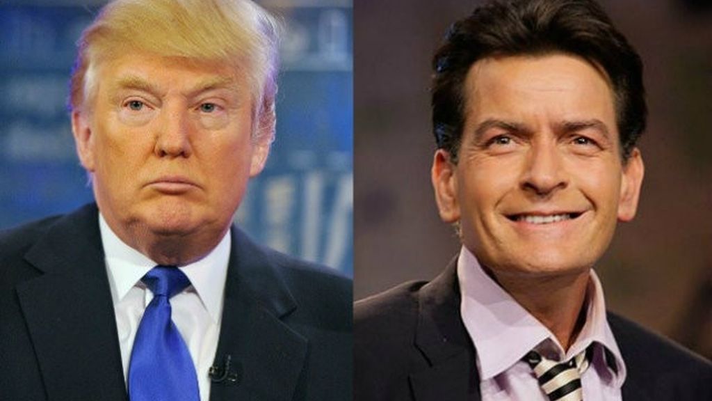 Donald Trump y Charlie Sheen